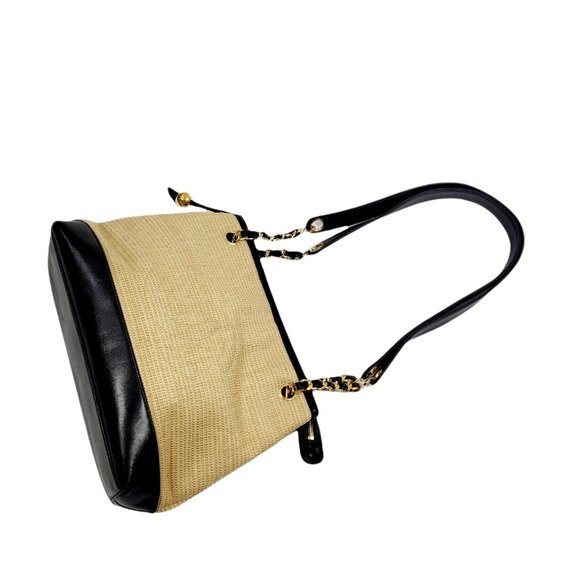 Chanel Woven Raffia Shoulder Bag - Picture 5 of 10